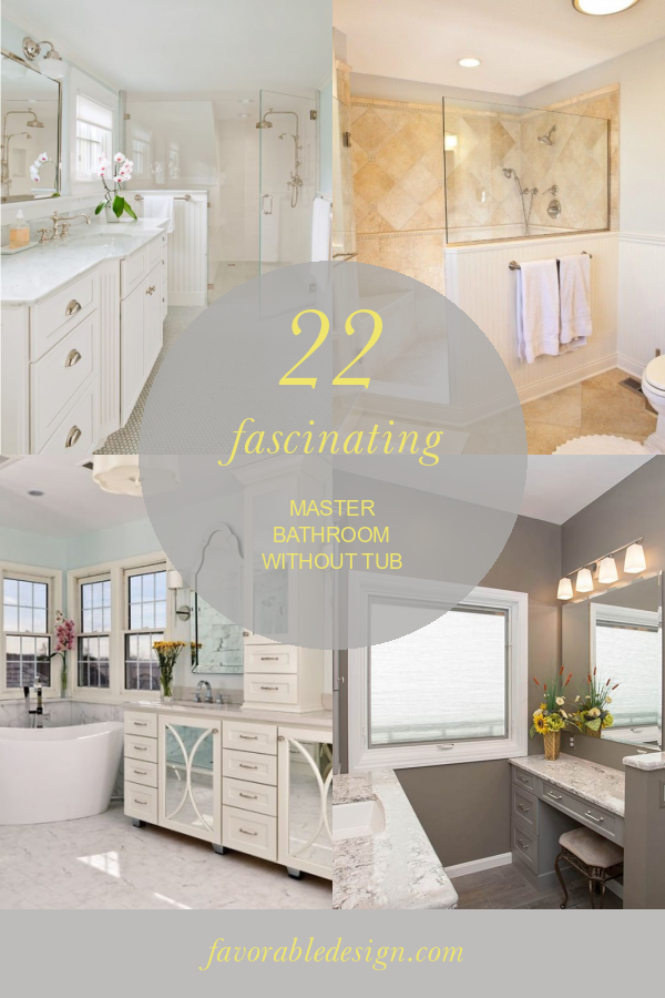 22 Fascinating Master Bathroom without Tub Home, Family, Style and